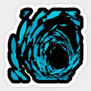 SWIMMING OCEAN FISH Sticker